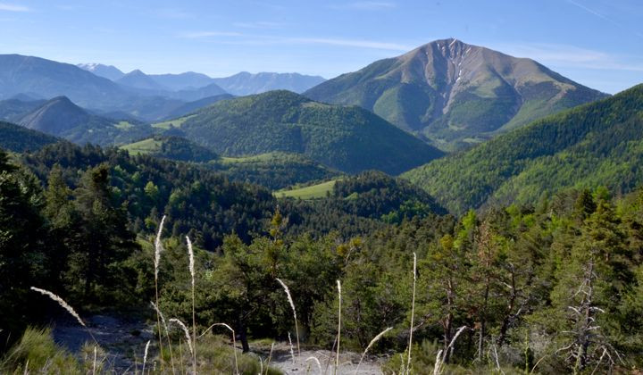 Vue sur le Blayeul depuis le massif des Monges - Provence - France