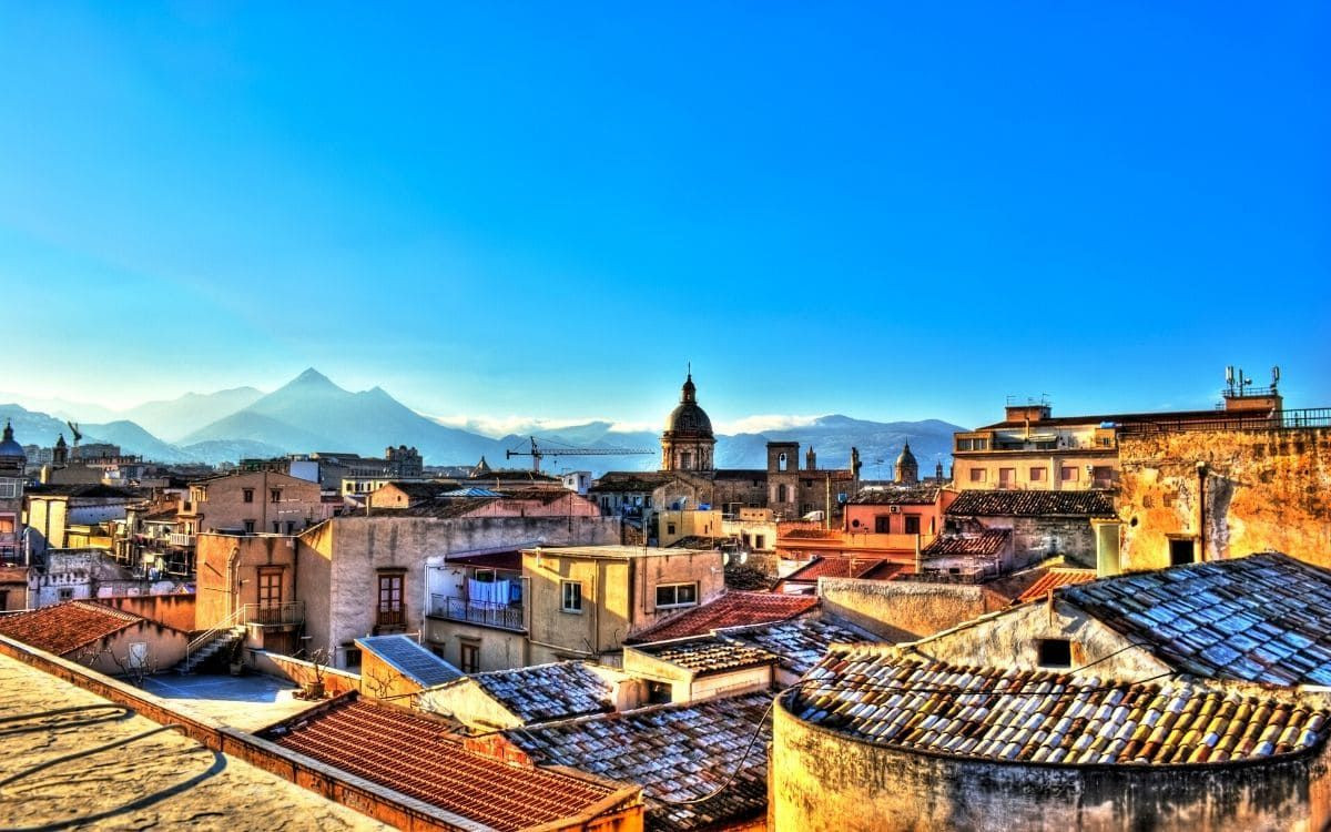 Vue sur les toits de Palerme - Sicile - Italie