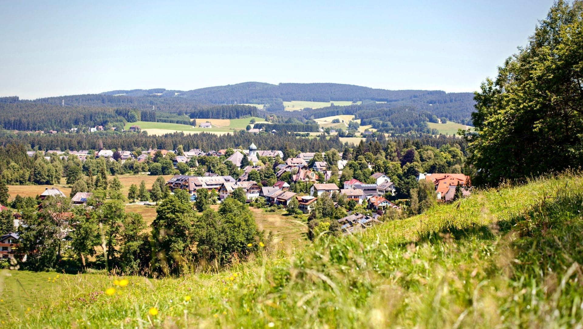 Vue sur le village de Hinterzarten - Forêt-Noire - Allemagne