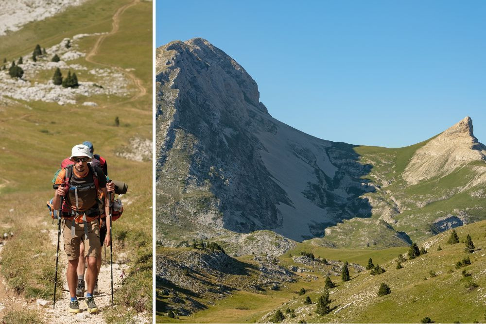 © Timothé Bourdilleau Vue sur le Grand Veymont et le Petit Veymont depuis le Pas des Bachassons © Timothé Bourdilleau