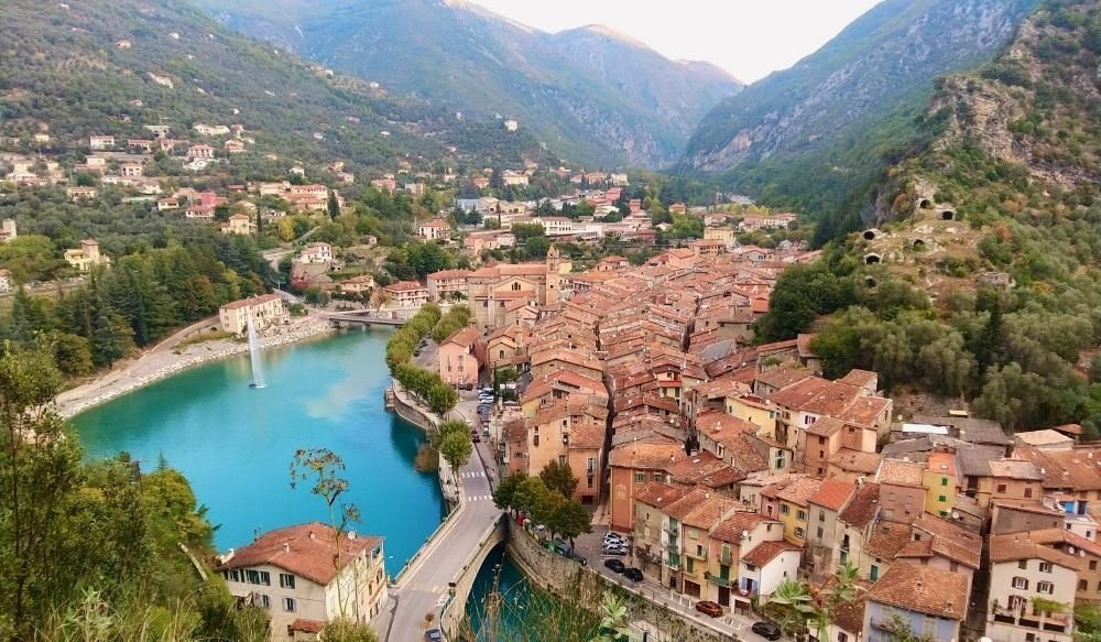 Village de Breil-sur-Roya et son lac - Mercantour - France