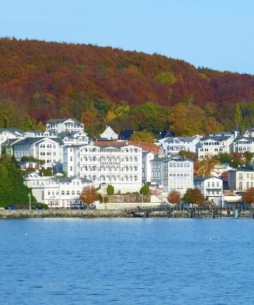 Hôtels-villas blancs de Sassnitz - Île de Rügen - Allemagne