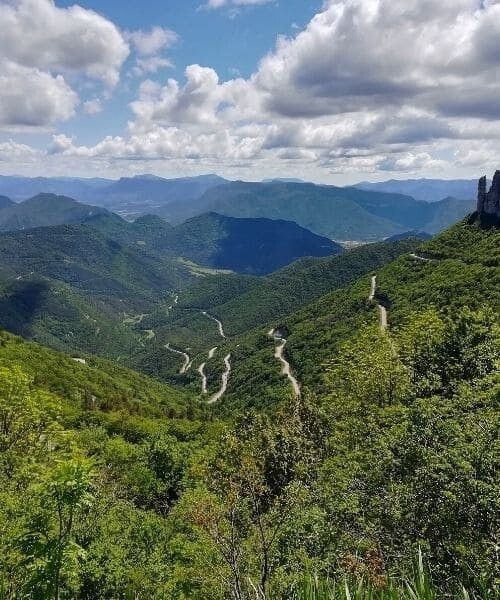 Route en lacets du col du Rousset - Vercors - France