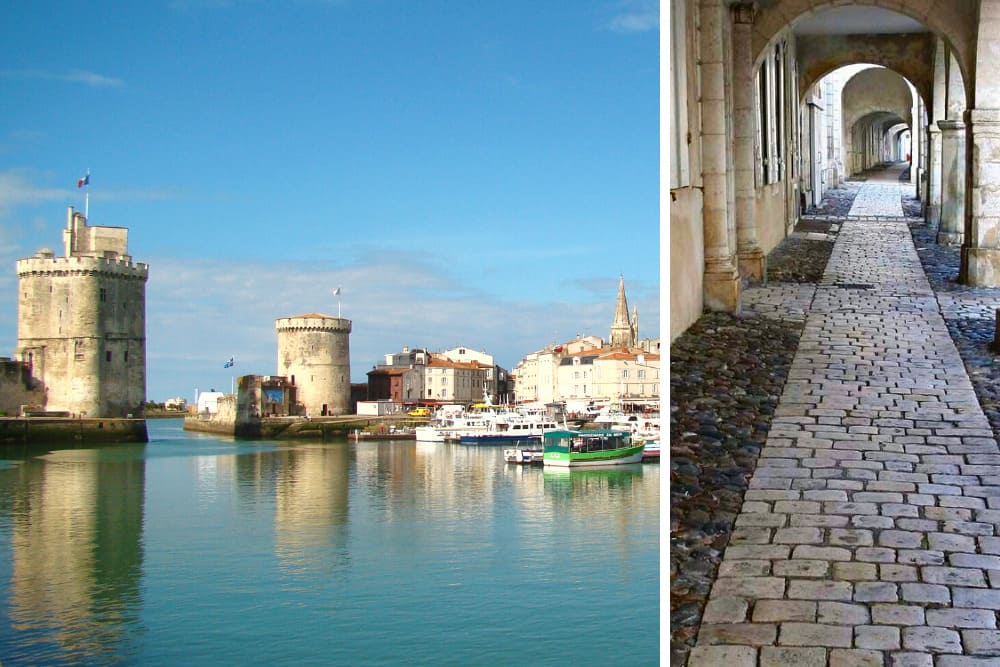 Vieux Port de La Rochelle & Rue de l'escale à La Rochelle © Archives Pascal Couillaud