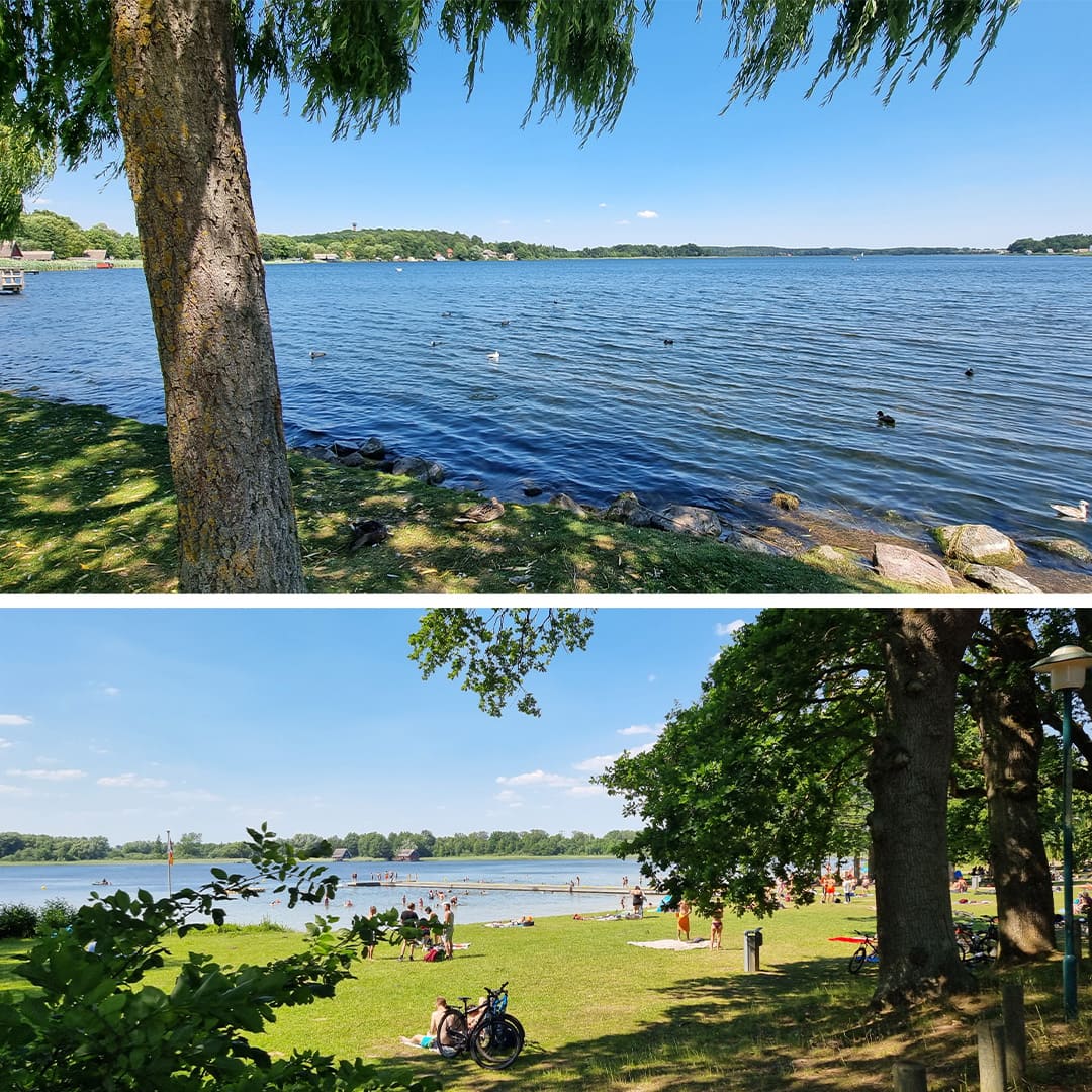 Karkowersee (en haut) et Inselsee (en bas) © Anne-Marie Billault