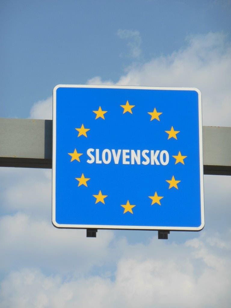 Passage de la frontière slovaque