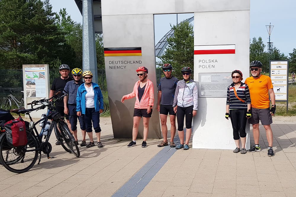 Devant la frontière Allemagne - Pologne © Anne-Marie Billault