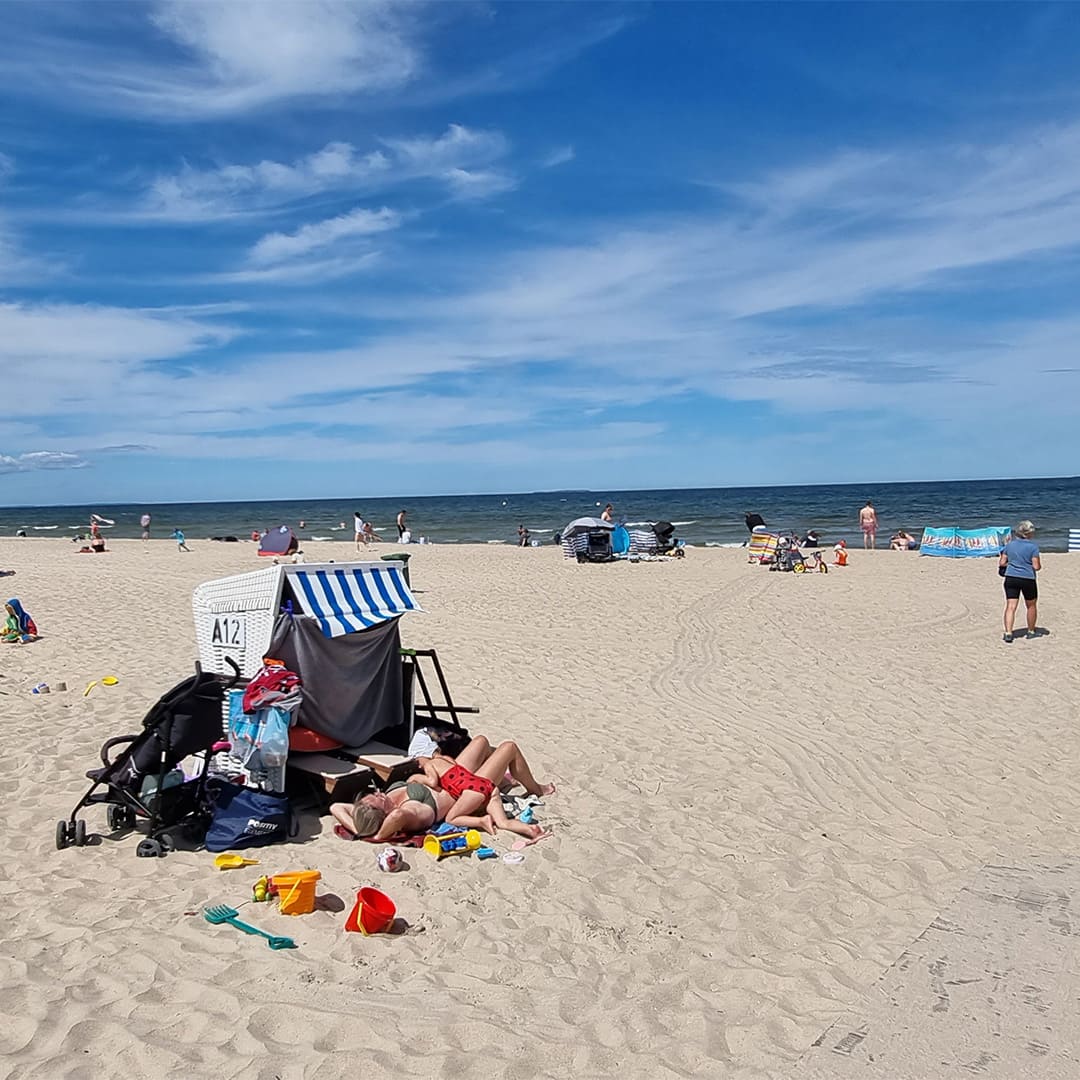 La plage de Zempin © Anne-Marie Billault