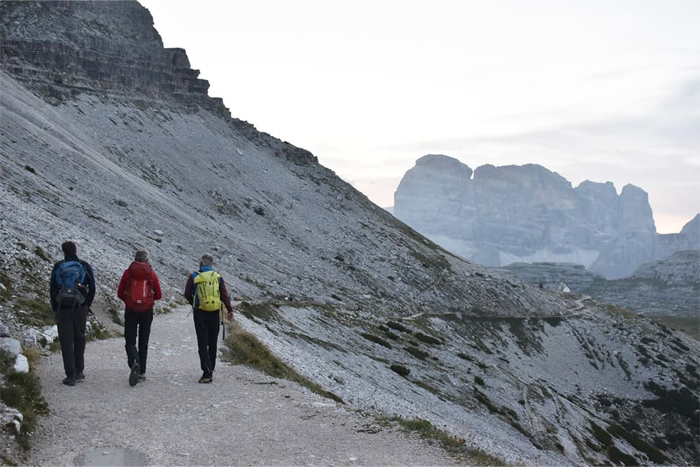 marche d'approche Cima Grande © Giovanna Crippa