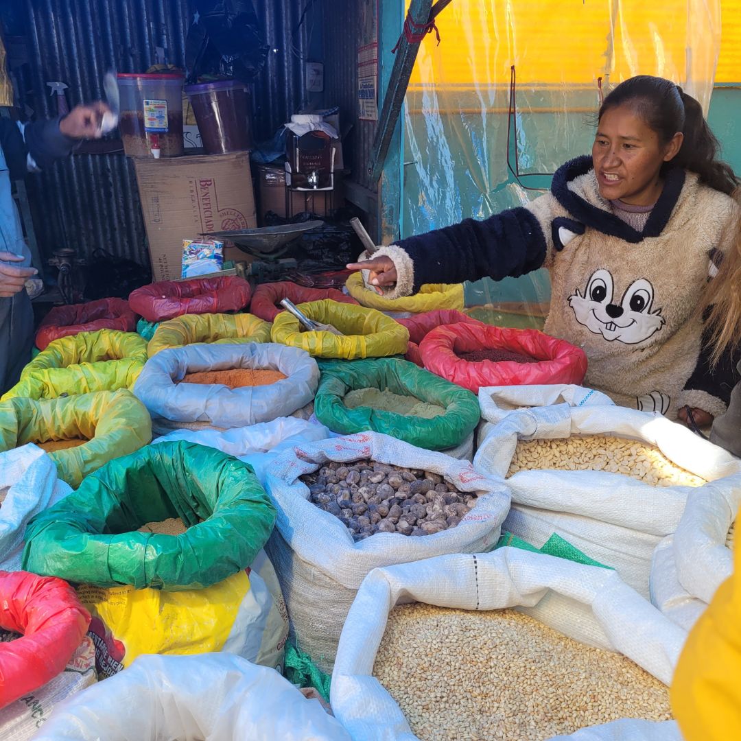 Alimentation bolivienne, variétés de grains, Bolivie © Guillaume Lorimier