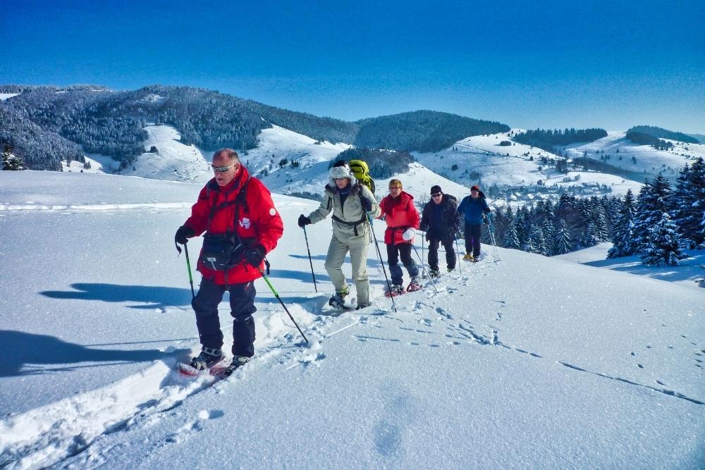 Raquettes dans la vallée de Bernau © Raymond Chabanier