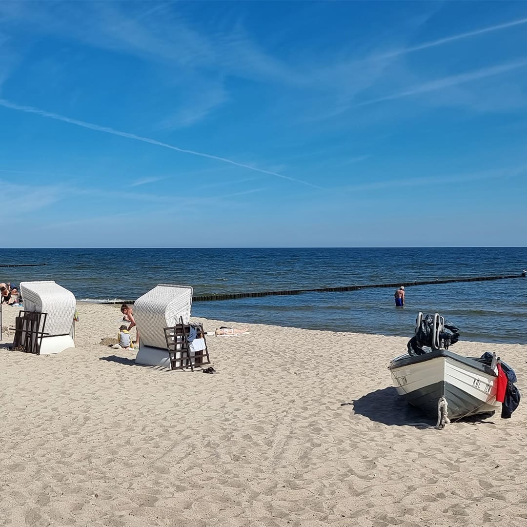 Plage à Usedom © Anne-Marie Billault