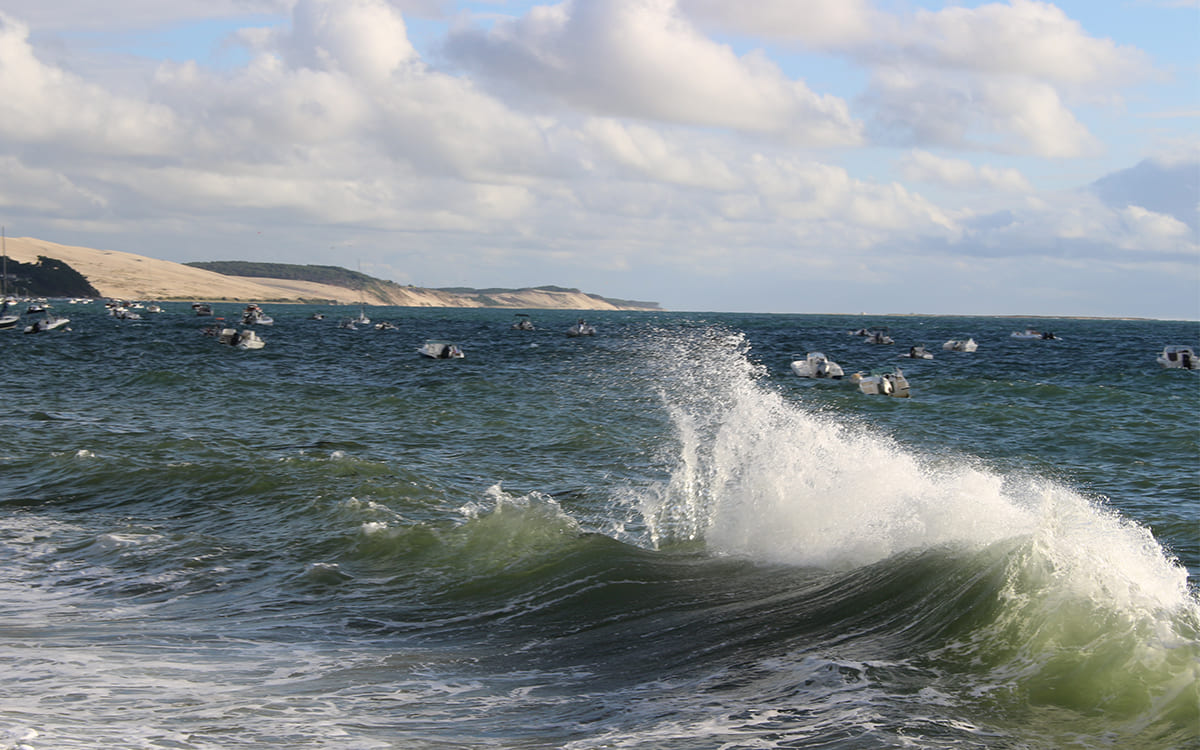 Dune de Pilat depuis Arcachon © Angélique Saget