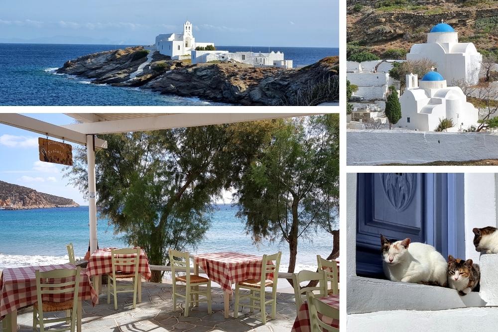 Palette de bleus dans les Cyclades © Anne-Marie Billault