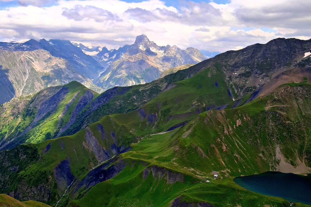 Vue sur le col de la Muzelle
