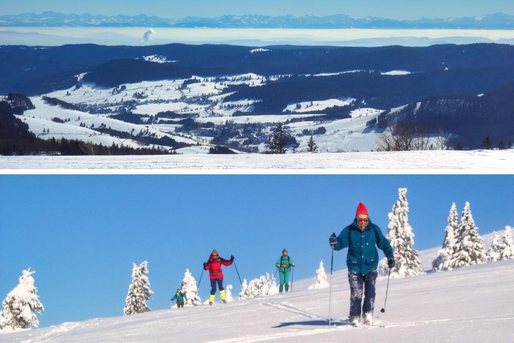 Panorama Suisse et Alpes Bernoises & Ski sous le Feldberg © Raymond Chabanier