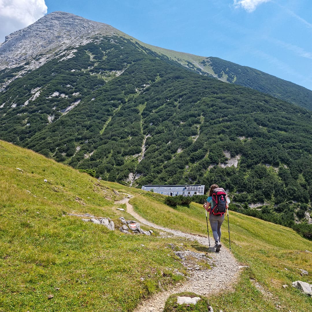 Arrivée au refuge de Solsteinhaus © Damien Bonnet