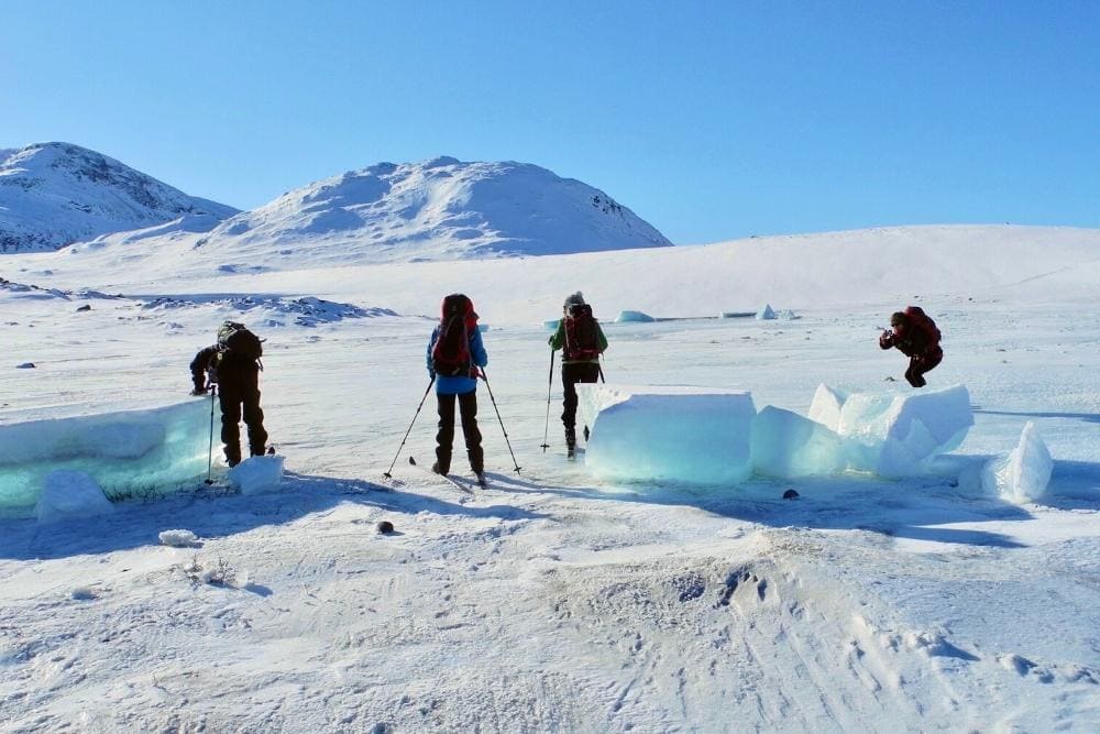 Blocs de glace sur la Piste Royale © François Trifard