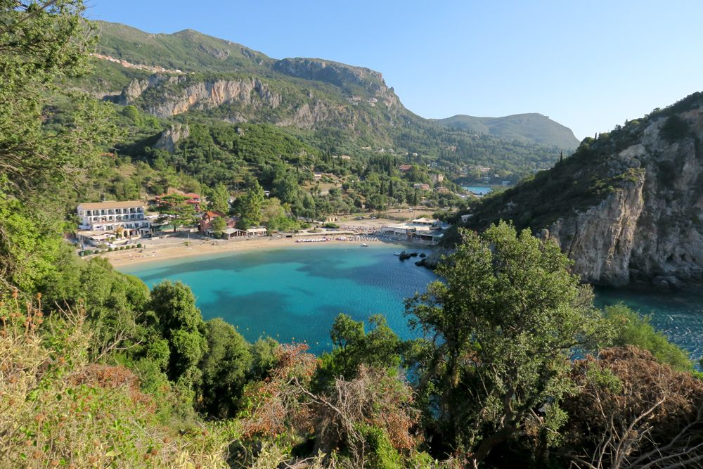 Baie d'Agios Spyridon à Palaiokastritsa, Corfou