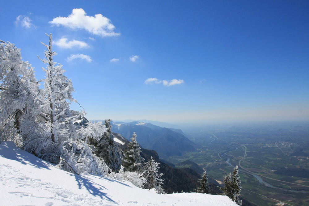 Du bec de l’Orient, vue sur la vallée de l’Isère