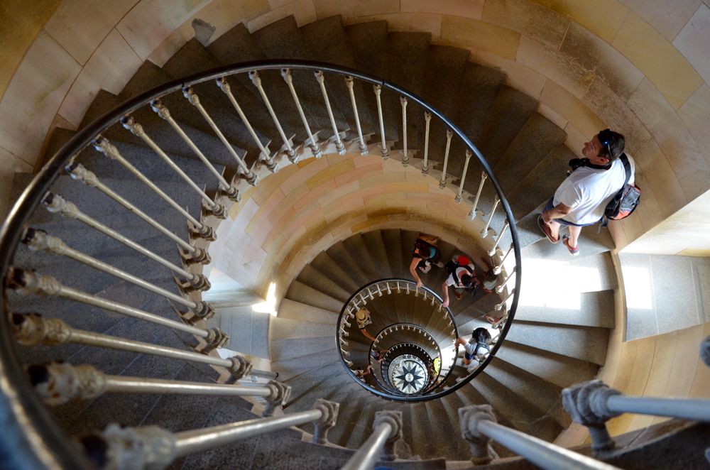 Escalier du phare des Baleines