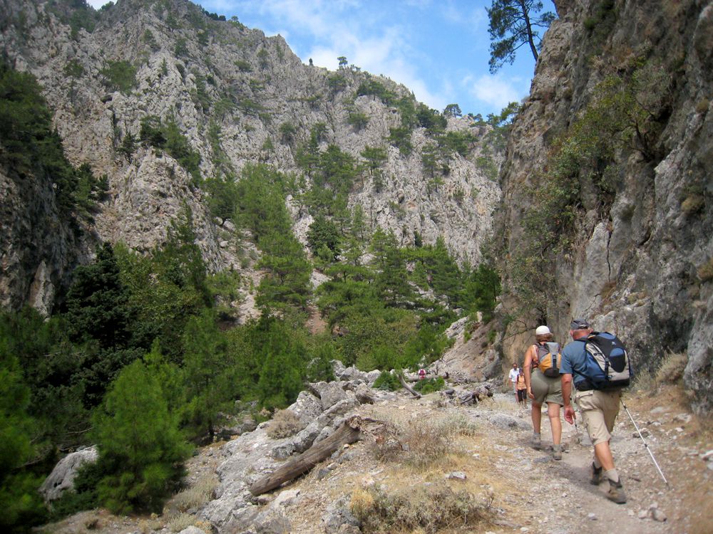 Dans les gorges d’Agia Irini en Crète