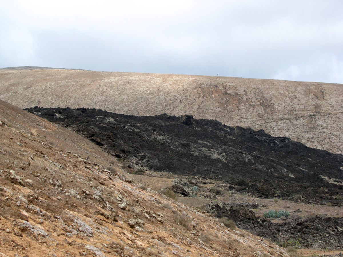 Lave noire de la Caldera Blanca