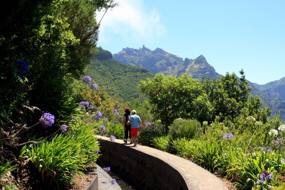 Levada do Norte face au Pico Grande