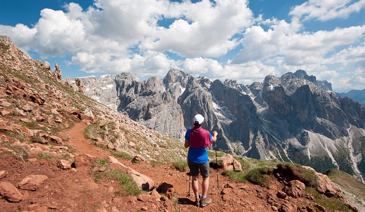Le massif du Rosengarten dans les Dolomites, Italie © Johannes Braun Le massif du Rosengarten dans les Dolomites, Italie