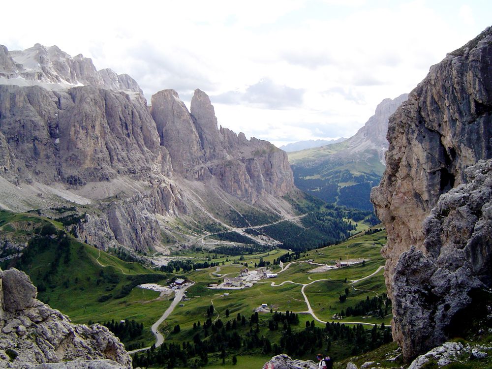 Le Passo Gardena et il Sella