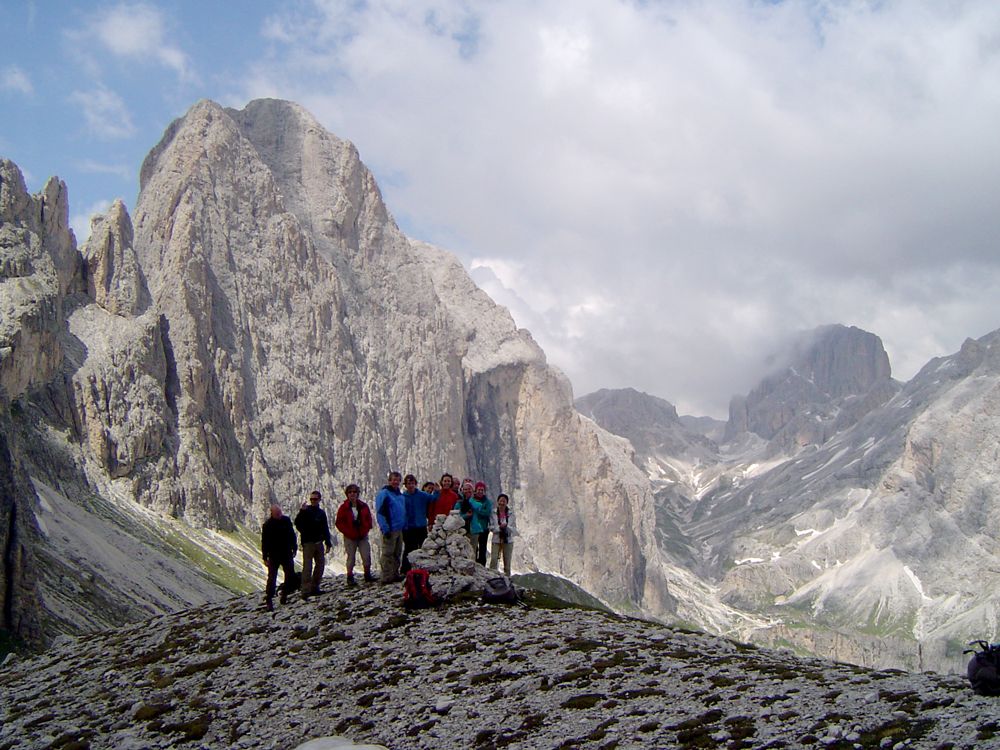 Photo de groupe devant le Rosengarten