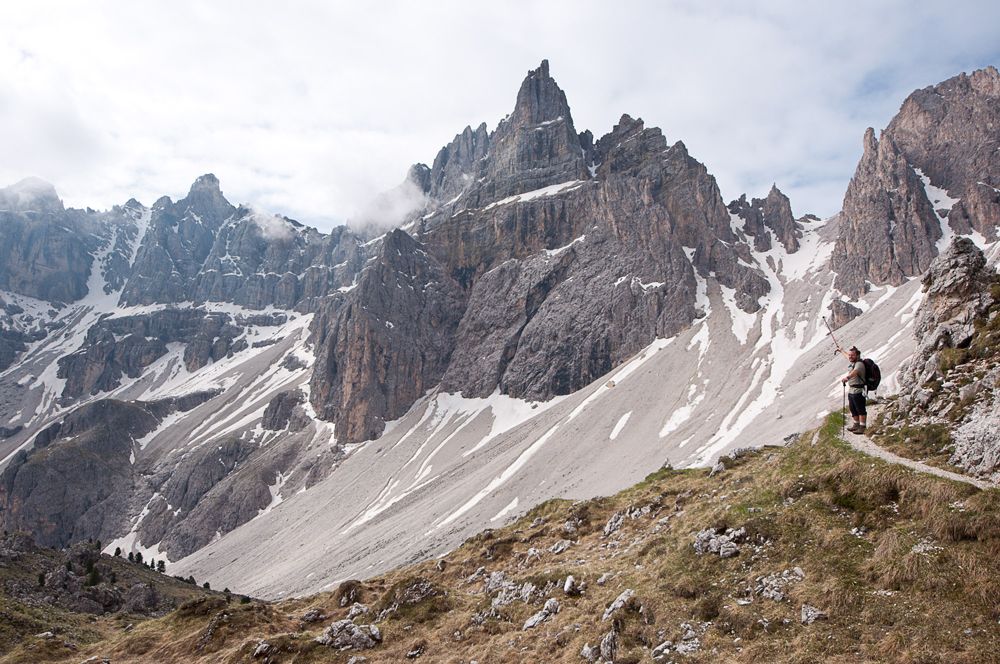 Le Piz Duleda (2909 m) près du col de la Roa