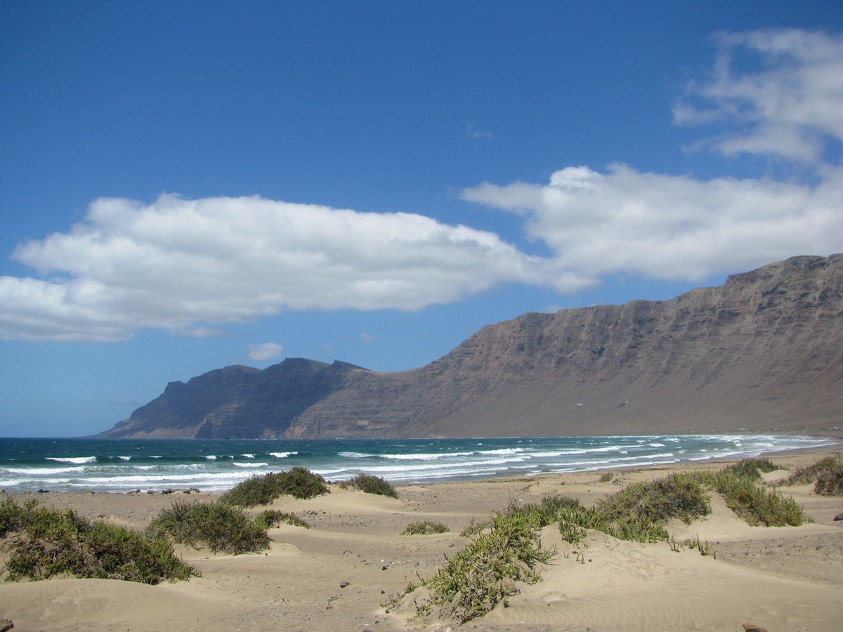 La plage de Famara, Lanzarote