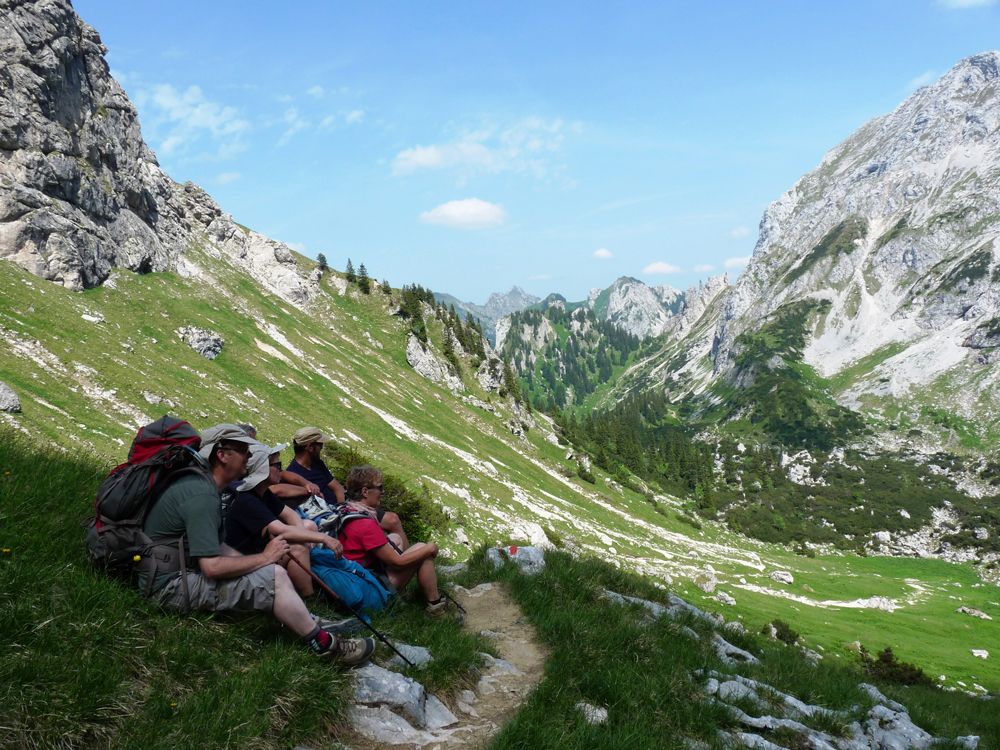 Randonnée dans les Alpes d'Ammergau, Sud de la Bavière