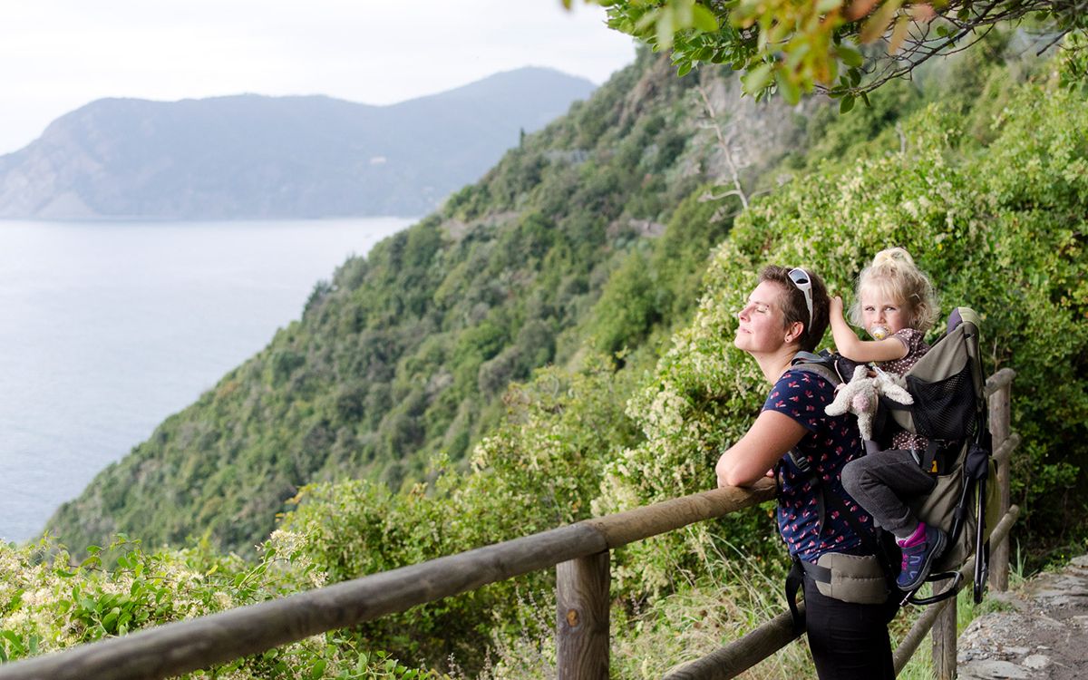 Randonnée en famille entre Corniglia et Vernazza