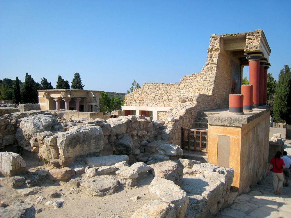 Ruines du palais de Cnossos en Crète