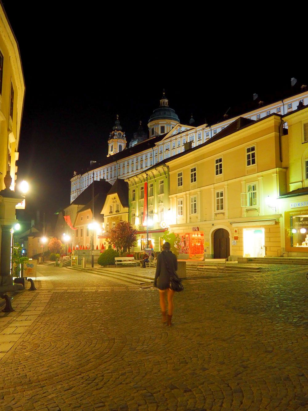 Soirée dans la ville de Melk