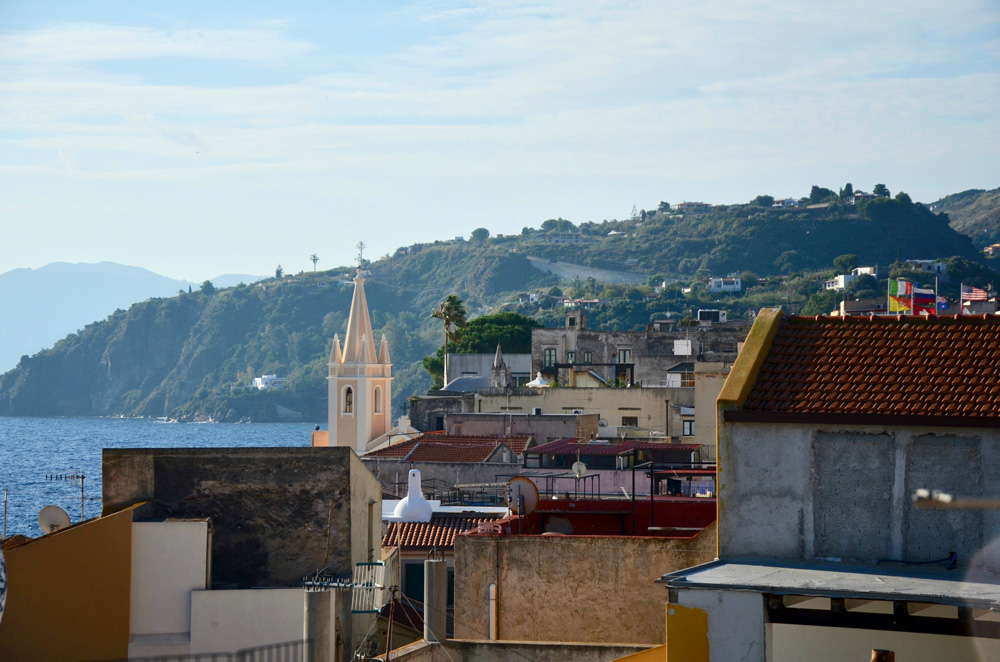 Ville de Lipari dans les îles Éoliennes