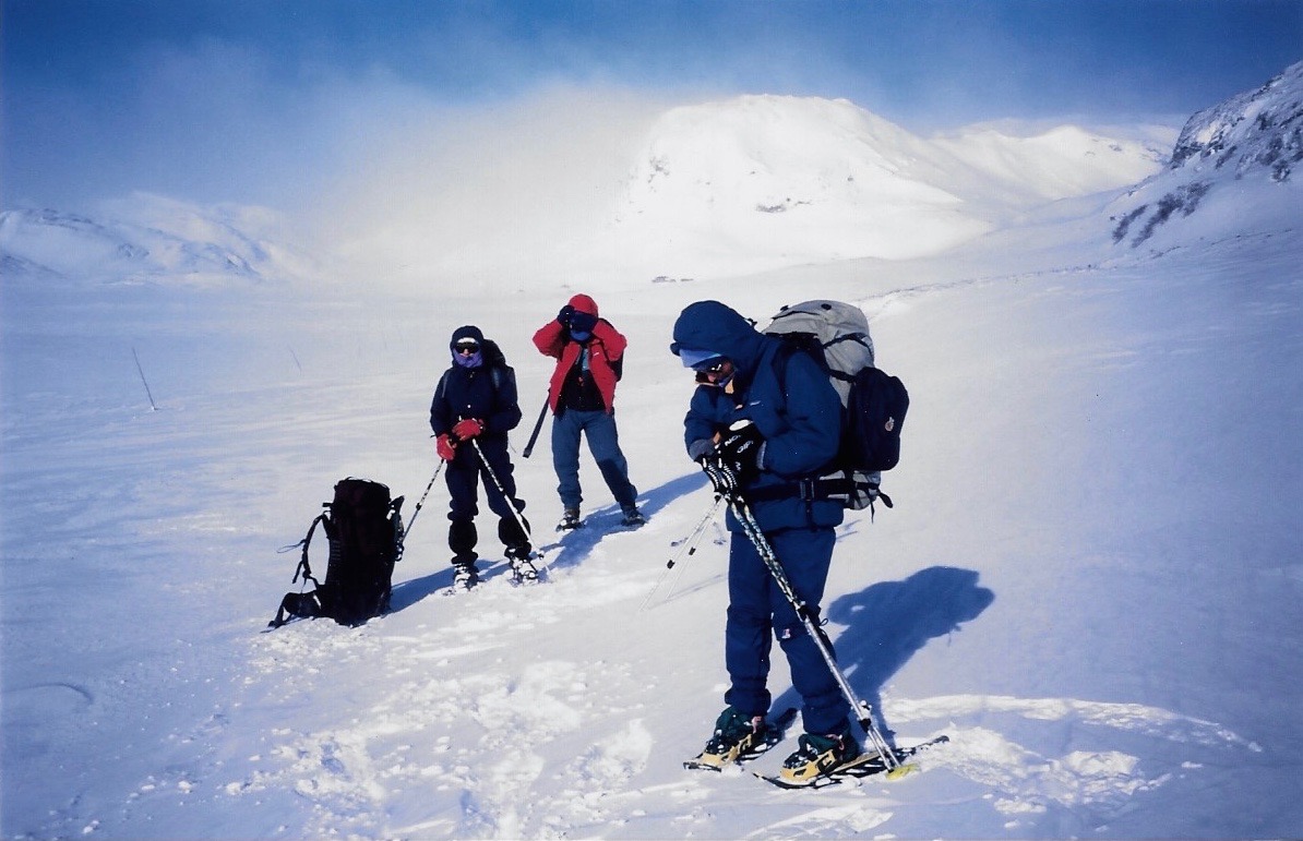 En route vers le refuge après avoir retrouvé le balisage