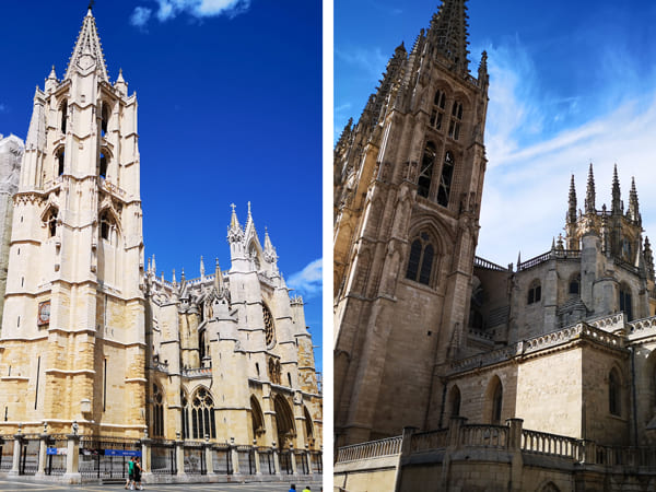 Cathédrales de Burgos et de León 