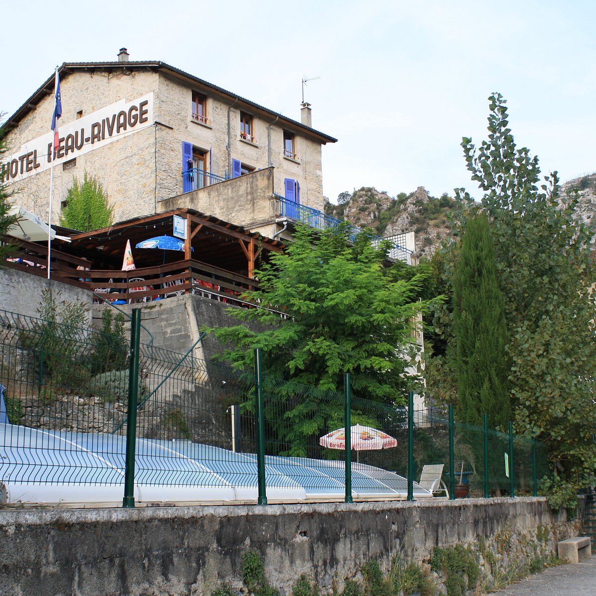 Vue de l'Hôtel Beau Rivage à Pont-en-Royans