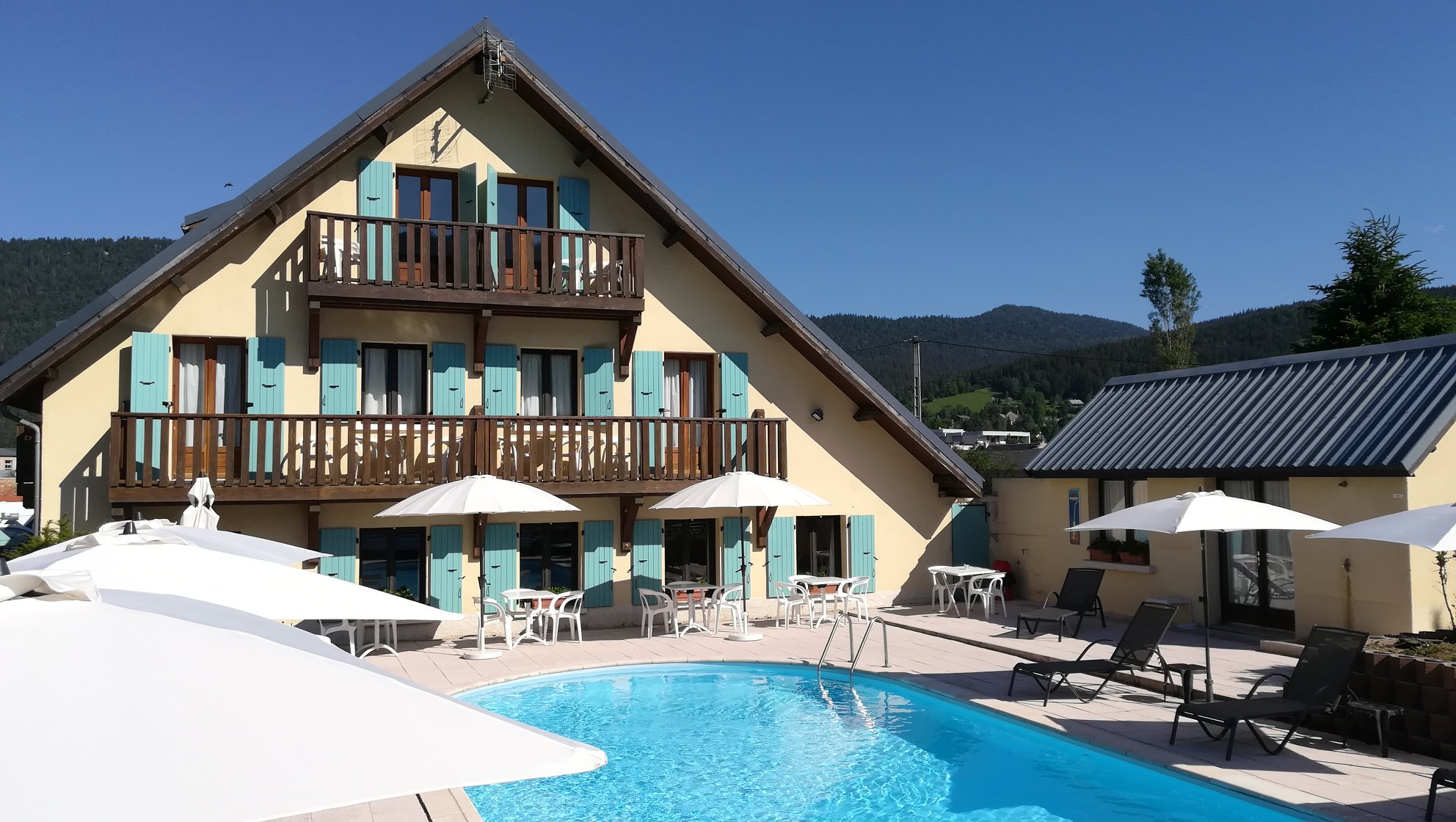Vue de l'hôtel Les Tilleuls à Autrans