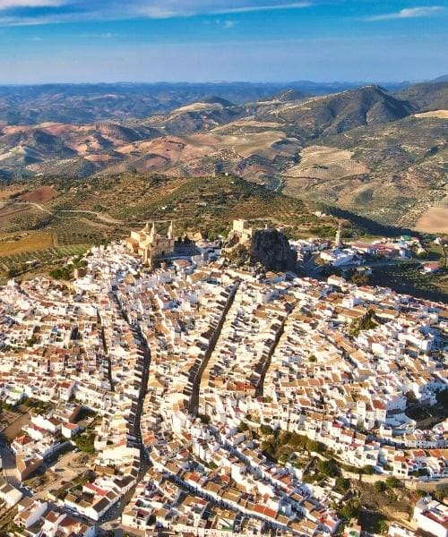 Olvera vue du ciel - voyage en Andalousie © David Praire