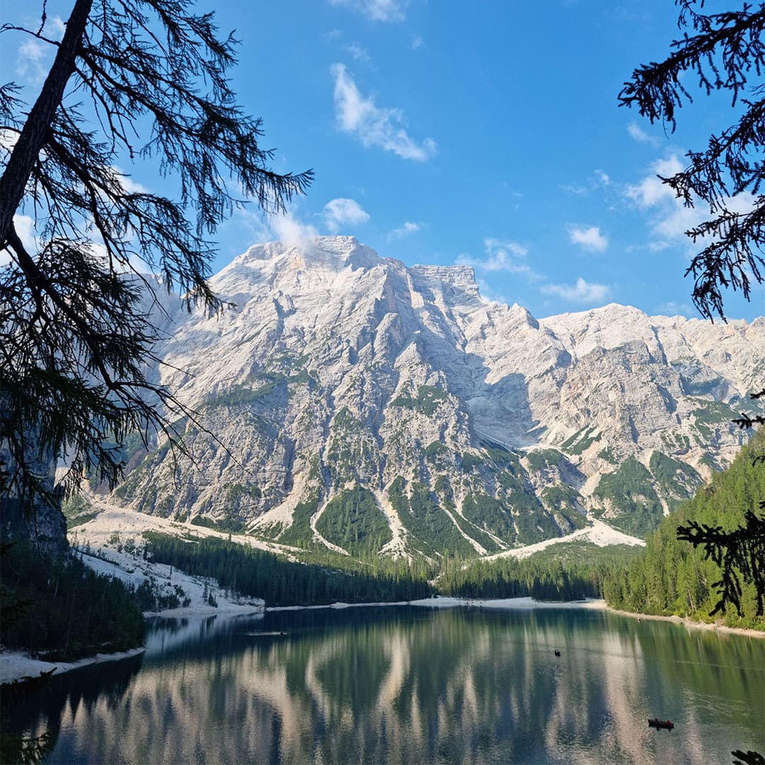 Carte postale du lac de Braies