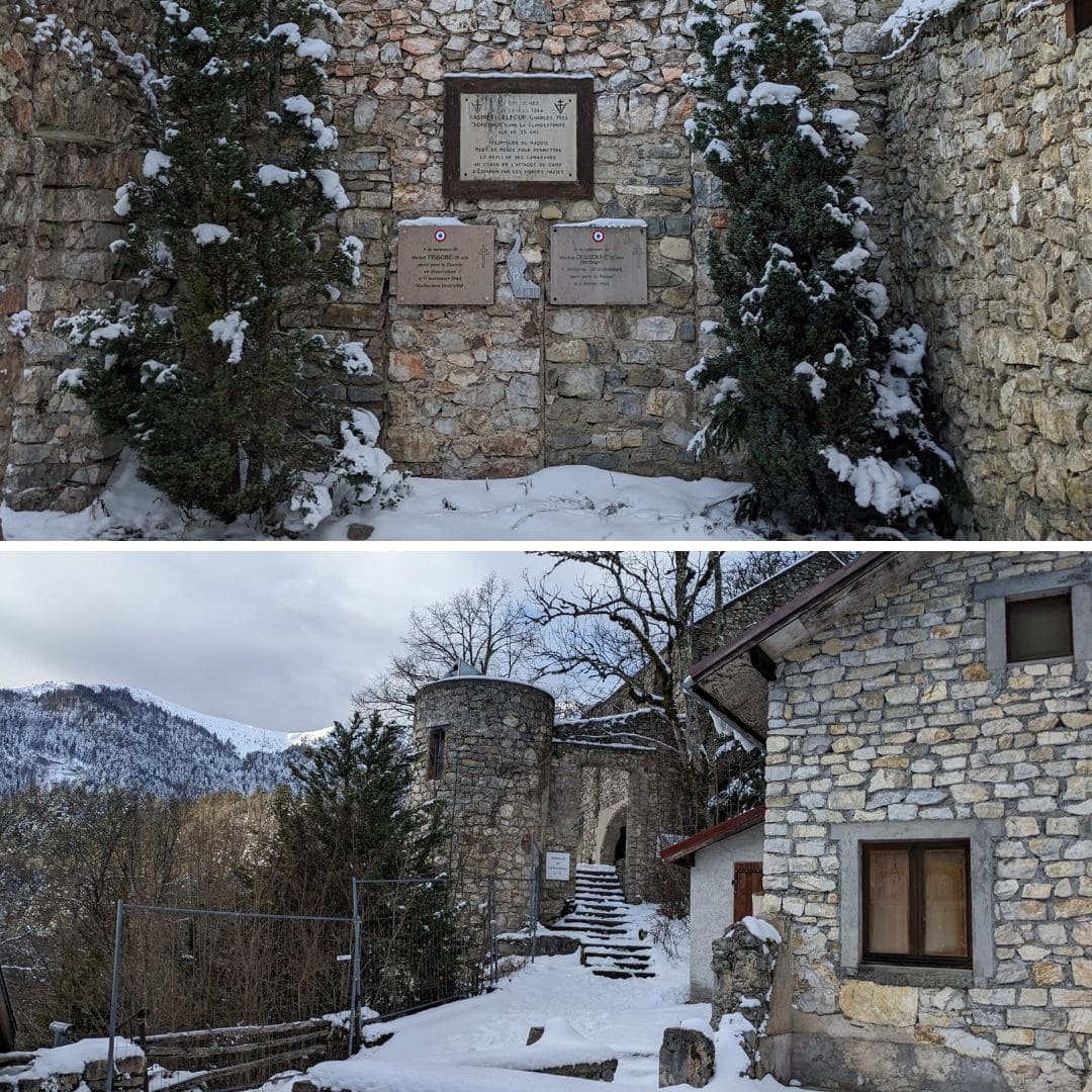 Mémorial et ruines de l'hermitage d'Esparron © Adrien Ozanon