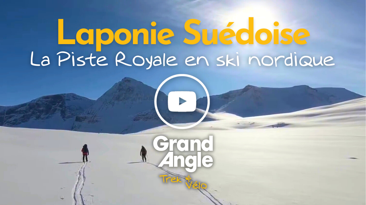 Vidéo sur la Piste Royale en ski nordique en Laponie Suédoise © Grand Angle