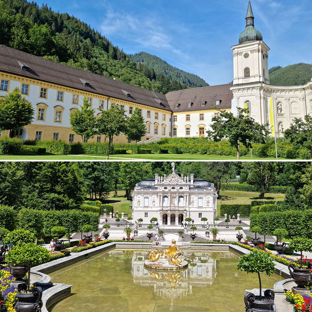 Monastère d'Ettal et jardin du Neuschwanstein © Damien Bonnet