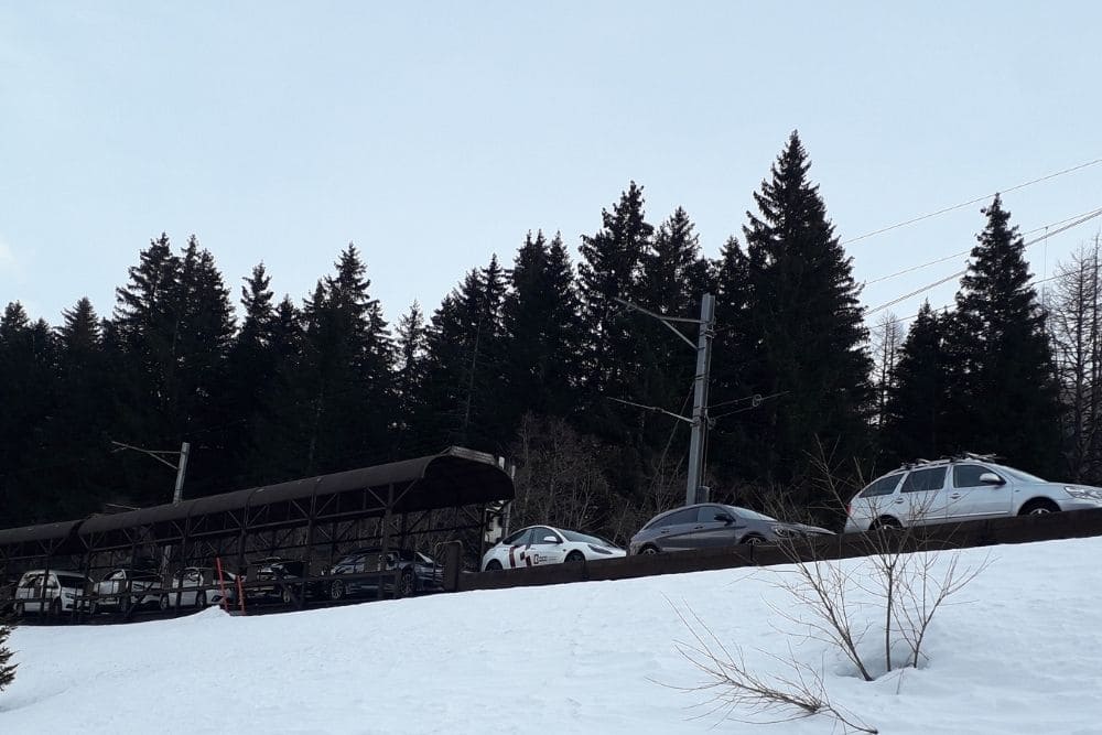 "Navette" en train pour passer le col en voiture