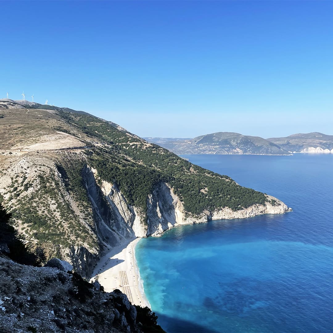 Plage de Myrtos Kefalonia © Juliette Vuillecard