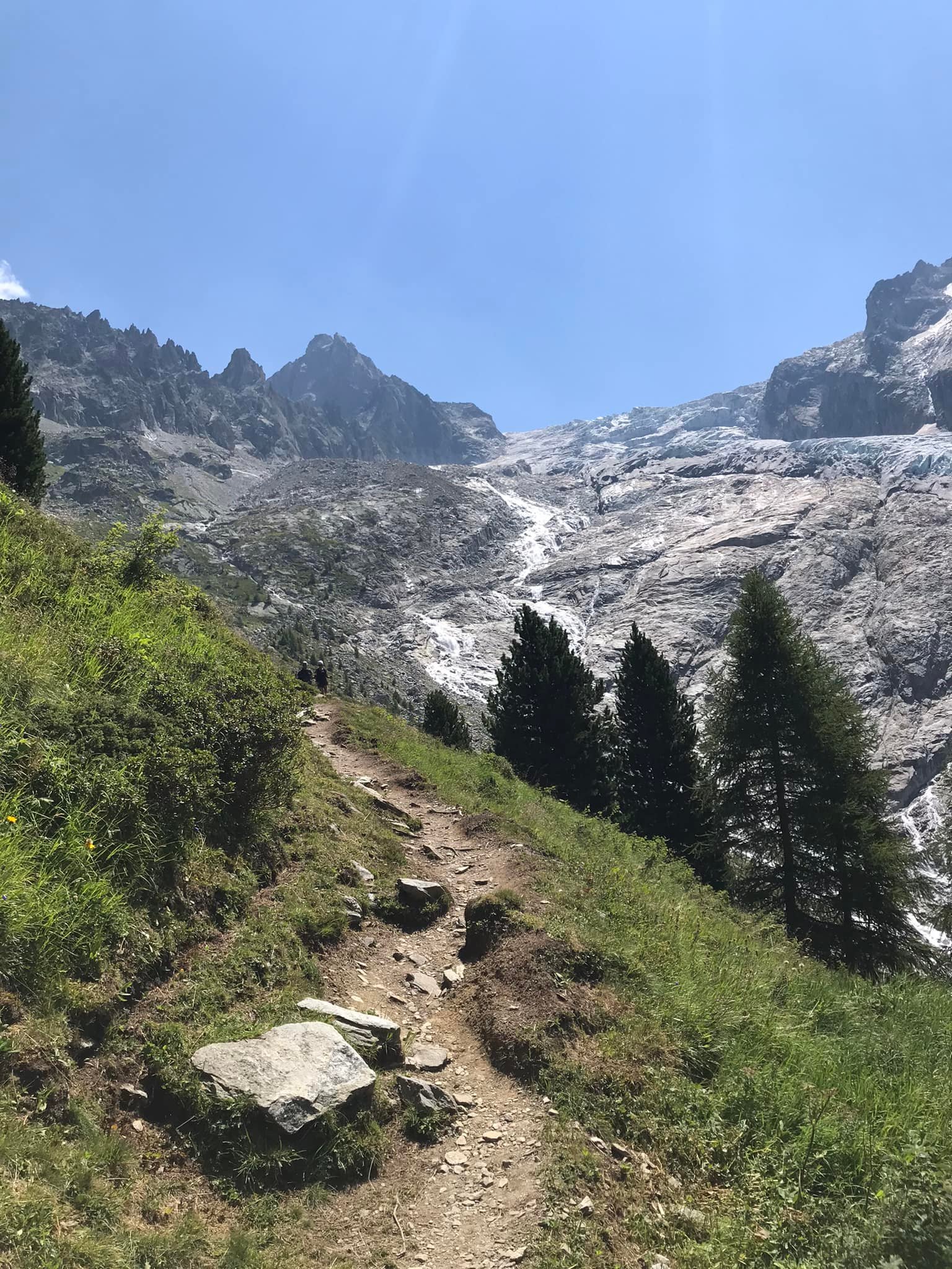 La montée dans le Val d'Arpette